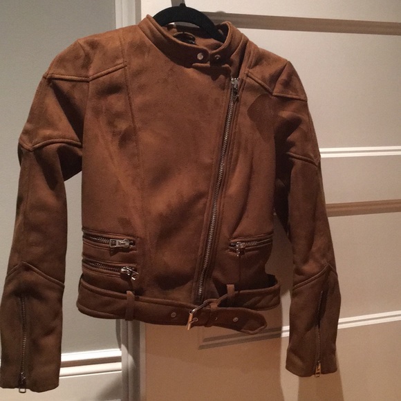 Faux suede moto jacket - Picture 1 of 2